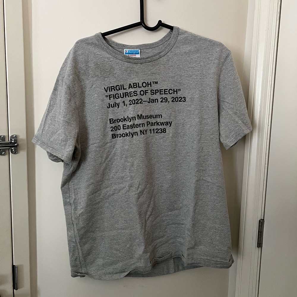 Champion x Brooklyn museum x Virgil abloh tee
